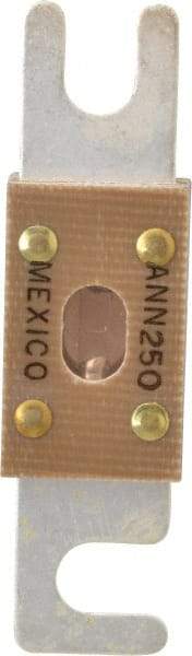 Cooper Bussmann - 250 Amp Non-Time Delay Fast-Acting Forklift & Truck Fuse - 125VAC, 80VDC, 3.18" Long x 0.75" Wide, Littelfuse CNN250, Bussman ANN-250, Ferraz Shawmut CNN250 - USA Tool & Supply