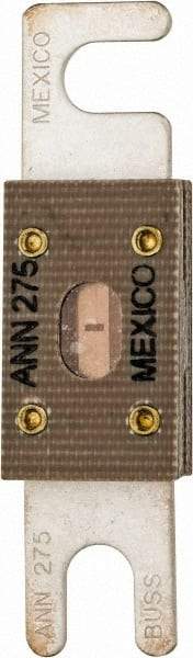 Cooper Bussmann - 275 Amp Non-Time Delay Fast-Acting Forklift & Truck Fuse - 125VAC, 80VDC, 3.18" Long x 0.75" Wide, Littelfuse CNN275, Bussman ANN-275, Ferraz Shawmut CNN275 - USA Tool & Supply