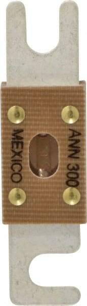 Cooper Bussmann - 300 Amp Non-Time Delay Fast-Acting Forklift & Truck Fuse - 125VAC, 80VDC, 3.18" Long x 0.75" Wide, Littelfuse CNN300, Bussman ANN-300, Ferraz Shawmut CNN300 - USA Tool & Supply