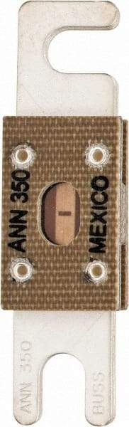 Cooper Bussmann - 350 Amp Non-Time Delay Fast-Acting Forklift & Truck Fuse - 125VAC, 80VDC, 3.18" Long x 0.75" Wide, Littelfuse CNN350, Bussman ANN-350, Ferraz Shawmut CNN350 - USA Tool & Supply