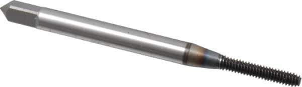 OSG - #2-56 UNC H2 Thread Limit Modified Bottoming Thread Forming Tap - Powdered Metal High Speed Steel, TiCN Finish, 1-3/4" OAL, 7/16" Thread Length, Right Hand Thread, Series EXOTAP NRT - USA Tool & Supply