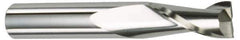 Kennametal - 1", 2-1/4" LOC, 1" Shank Diam, 5" OAL, 2 Flute, Solid Carbide Square End Mill - Single End, TiCN Finish, Spiral Flute, 45° Helix, Centercutting, Right Hand Cut, Right Hand Flute, Series AADF - USA Tool & Supply