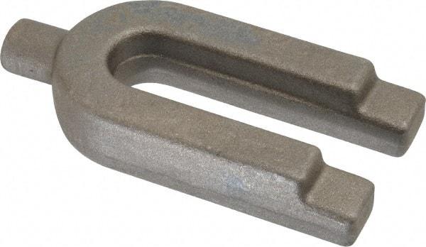 Gibraltar - 1-3/4" Wide x 3/4" High, Forged Steel, U Shaped Strap Clamp - 11/16" Stud, 3-1/2" Travel, 4" OAL, 3-1/2" Slot Length, 11/16" Slot Width - USA Tool & Supply