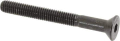Value Collection - #10-32 UNF Hex Socket Drive, 82° Flat Screw - Alloy Steel, Black Oxide Finish, Partially Threaded, 1-3/4" OAL - USA Tool & Supply