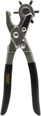 General - 5/64", 3/32", 7/64", 1/8", 5/32" & 3/16" Revolving Punch Pliers Punch - 1/8 to 3/8" Range - USA Tool & Supply