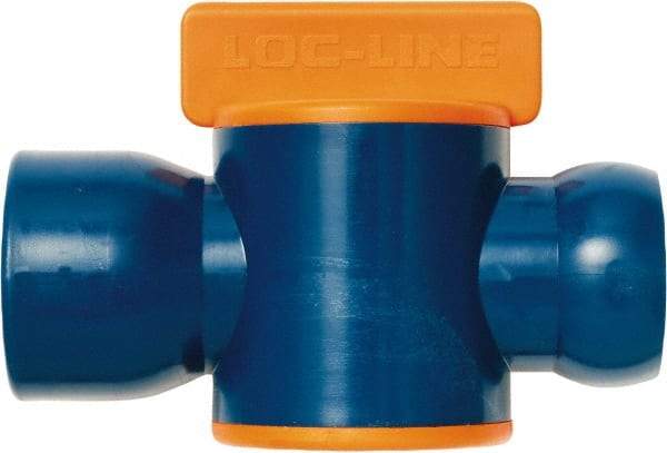 Loc-Line - 3/4" ID Coolant Hose NPT Valve - Female to Female Connection, Acetal Copolymer Body, NPT, Use with Loc-Line Modular Hose Systems - USA Tool & Supply