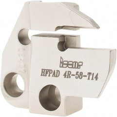 Iscar - Right Hand Cut, 4mm Insert Width, Cutoff & Grooving Support Blade for Indexables - 14mm Max Depth of Cut, 5.8mm Head Projection - USA Tool & Supply