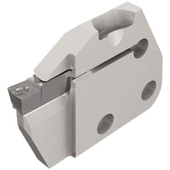 Iscar - Left Hand Cut, 4.76mm Insert Width, Cutoff & Grooving Support Blade for Indexables - 12mm Max Depth of Cut, 6mm Head Projection - USA Tool & Supply