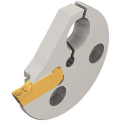 Iscar - Left Hand Cut Indexable Grooving Cartridge - GIPI, GIPI-RX/LX, TIPI-MT, TIPI-WT Insert Style - USA Tool & Supply