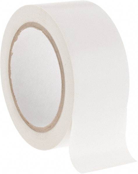 NMC - White Solid Color Vinyl Tape - 2" Wide x 108' Long x 0.002" Thick, General Traffic - USA Tool & Supply