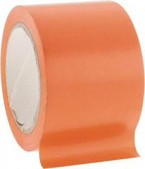 NMC - Orange Solid Color Vinyl Tape - 3" Wide x 108' Long x 0.002" Thick, General Traffic - USA Tool & Supply