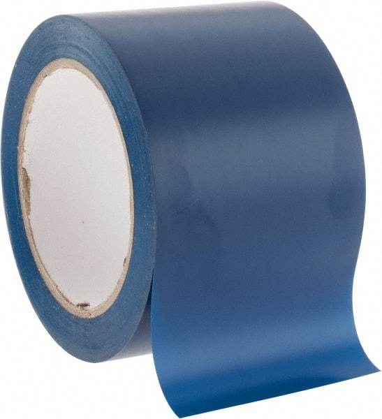 NMC - Blue Solid Color Vinyl Tape - 3" Wide x 108' Long x 0.002" Thick, General Traffic - USA Tool & Supply