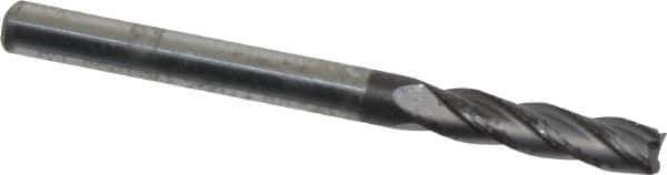 Niagara Cutter - 1/8", 1/2" LOC, 1/8" Shank Diam, 1-1/2" OAL, 4 Flute, Solid Carbide Square End Mill - Single End, Diamond Finish, Spiral Flute, 30° Helix, Right Hand Cut, Right Hand Flute, Series DIA430 - USA Tool & Supply