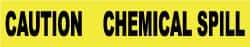 NMC - 1,000' Long x 3" Wide Roll, Polyethylene, Yellow Barricade Tape - Message: Caution - Chemical Spill - USA Tool & Supply
