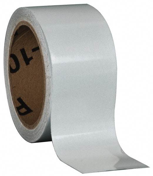 NMC - White Solid Color Vinyl Tape - 2" Wide x 30' Long x 0.002" Thick, General Traffic - USA Tool & Supply