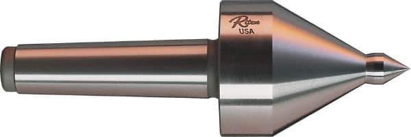 Riten - MT5 Taper Shank, 3-1/2" Head Diam 1,165 Lb Capacity Live Center - 3,500 Max RPM, 4-5/8" Head Length, 3/4" Point Diam, 1-1/8" Point Len, 1,165 Lb Max Workpc, 4-5/8" OAL, Pipe Nose Point - USA Tool & Supply