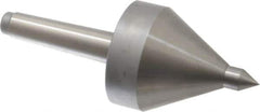 Riten - MT2 Taper Shank, 2-1/4" Head Diam 330 Lb Capacity Live Center - 5,000 Max RPM, 3-3/16" Head Length, 1/2" Point Diam, 3/4" Point Len, 330 Lb Max Workpc, 3-3/16" OAL, Pipe Nose Point - USA Tool & Supply