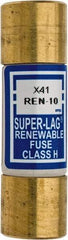 Cooper Bussmann - 250 VAC, 10 Amp, Time Delay Renewable Fuse - Fuse Holder Mount, 50.8mm OAL, 10 (RMS) kA Rating, 9/16" Diam - USA Tool & Supply