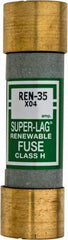 Cooper Bussmann - 250 VAC, 35 Amp, Time Delay Renewable Fuse - Fuse Holder Mount, 76.2mm OAL, 10 (RMS) kA Rating, 20.6mm Diam - USA Tool & Supply