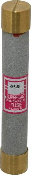 Cooper Bussmann - 600 VAC, 30 Amp, Time Delay Renewable Fuse - Fuse Holder Mount, 127mm OAL, 10 (RMS) kA Rating, 13/16" Diam - USA Tool & Supply