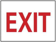 NMC - Exit, Aluminum Exit Sign - 14" Wide x 10" High - USA Tool & Supply