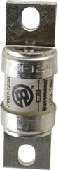 Cooper Bussmann - 500 VAC/VDC, 125 Amp, Fast-Acting Semiconductor/High Speed Fuse - Bolt-on Mount, 3-5/8" OAL, 200 (RMS Symmetrical), 50 at DC kA Rating, 1-5/32" Diam - USA Tool & Supply