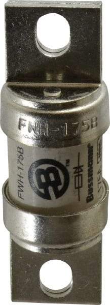 Cooper Bussmann - 500 VAC/VDC, 175 Amp, Fast-Acting Semiconductor/High Speed Fuse - Bolt-on Mount, 3-5/8" OAL, 200 (RMS Symmetrical), 50 at DC kA Rating, 1-5/32" Diam - USA Tool & Supply
