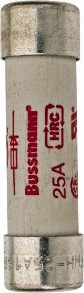 Cooper Bussmann - 500 VAC, 25 Amp, Fast-Acting Semiconductor/High Speed Fuse - 50.8mm OAL, 200 (RMS), 50 at DC kA Rating, 9/16" Diam - USA Tool & Supply