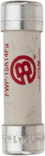 Cooper Bussmann - 690 VAC (IEC), 700 VAC (UL), 800 VDC, 15 Amp, Fast-Acting Semiconductor/High Speed Fuse - 50.8mm OAL, 200 (RMS), 50 at DC kA Rating, 9/16" Diam - USA Tool & Supply