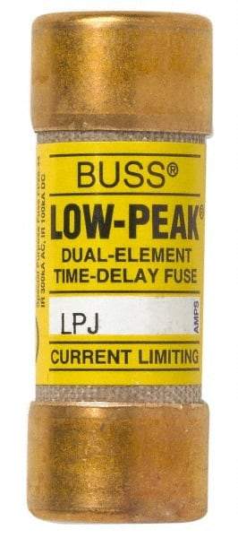 Cooper Bussmann - 300 VDC, 600 VAC, 3.2 Amp, Time Delay General Purpose Fuse - Fuse Holder Mount, 2-1/4" OAL, 100 at DC, 300 at AC (RMS) kA Rating, 13/16" Diam - USA Tool & Supply