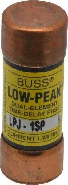 Cooper Bussmann - 300 VDC, 600 VAC, 1 Amp, Time Delay General Purpose Fuse - Fuse Holder Mount, 2-1/4" OAL, 100 at DC, 300 at AC (RMS) kA Rating, 13/16" Diam - USA Tool & Supply