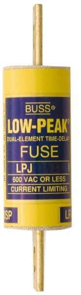 Cooper Bussmann - 300 VDC, 600 VAC, 350 Amp, Time Delay General Purpose Fuse - Bolt-on Mount, 7-1/8" OAL, 100 at DC, 300 at AC (RMS) kA Rating, 2" Diam - USA Tool & Supply