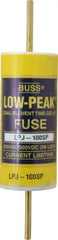 Cooper Bussmann - 300 VDC, 600 VAC, 100 Amp, Time Delay General Purpose Fuse - Bolt-on Mount, 4-5/8" OAL, 100 at DC, 300 at AC (RMS) kA Rating, 1-1/8" Diam - USA Tool & Supply