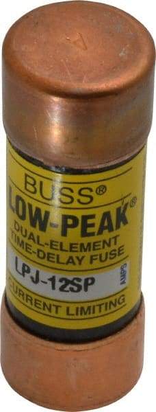 Cooper Bussmann - 300 VDC, 600 VAC, 12 Amp, Time Delay General Purpose Fuse - Fuse Holder Mount, 2-1/4" OAL, 100 at DC, 300 at AC (RMS) kA Rating, 13/16" Diam - USA Tool & Supply