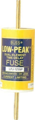 Cooper Bussmann - 300 VDC, 600 VAC, 125 Amp, Time Delay General Purpose Fuse - Bolt-on Mount, 5-3/4" OAL, 100 at DC, 300 at AC (RMS) kA Rating, 1-5/8" Diam - USA Tool & Supply