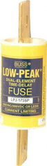 Cooper Bussmann - 300 VDC, 600 VAC, 175 Amp, Time Delay General Purpose Fuse - Bolt-on Mount, 5-3/4" OAL, 100 at DC, 300 at AC (RMS) kA Rating, 1-5/8" Diam - USA Tool & Supply