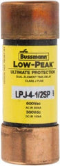 Cooper Bussmann - 300 VDC, 600 VAC, 4.5 Amp, Time Delay General Purpose Fuse - Fuse Holder Mount, 2-1/4" OAL, 100 at DC, 300 at AC (RMS) kA Rating, 13/16" Diam - USA Tool & Supply