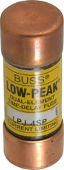 Cooper Bussmann - 300 VDC, 600 VAC, 4 Amp, Time Delay General Purpose Fuse - Fuse Holder Mount, 2-1/4" OAL, 100 at DC, 300 at AC (RMS) kA Rating, 13/16" Diam - USA Tool & Supply