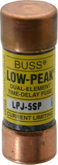 Cooper Bussmann - 300 VDC, 600 VAC, 5 Amp, Time Delay General Purpose Fuse - Fuse Holder Mount, 2-1/4" OAL, 100 at DC, 300 at AC (RMS) kA Rating, 13/16" Diam - USA Tool & Supply