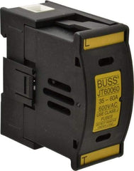Cooper Bussmann - 1 Pole, 600 VAC/VDC, 60 Amp, DIN Rail Mount Fuse Holder - Compatible with J Class, 1.52 Inch Wide Fuse - USA Tool & Supply
