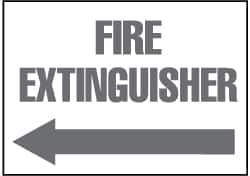 NMC - Fire Extinguisher, Plastic Fire Sign - 14" Wide x 10" High - USA Tool & Supply