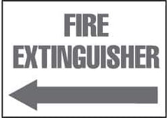 NMC - Fire Extinguisher, Plastic Fire Sign - 14" Wide x 10" High - USA Tool & Supply