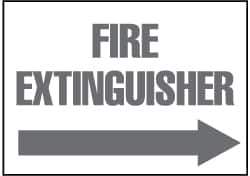 NMC - Fire Extinguisher, Plastic Fire Sign - 14" Wide x 10" High - USA Tool & Supply
