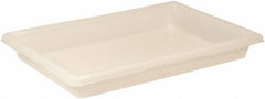 Rubbermaid - Rectangular, White Polyethylene Food Tote Box - 3-1/2" High x 18" Wide x 26" Long, with Snap-On Lid - USA Tool & Supply