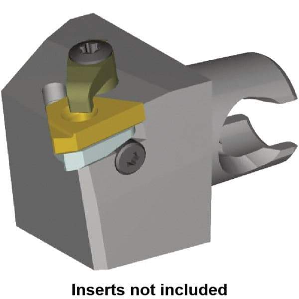 Kennametal - Insert Style LT 16EL, 25mm Head Length, Left Hand Cut, External Modular Threading Cutting Unit Head - System Size KM20, 12.5mm Center to Cutting Edge, Series LT Threading - USA Tool & Supply