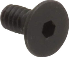 Holo-Krome - #4-40 UNC Hex Socket Drive, 82° Flat Screw - Alloy Steel, Black Oxide Finish, Fully Threaded, 1/4" OAL - USA Tool & Supply