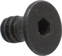 Holo-Krome - #6-32 UNC Hex Socket Drive, 82° Flat Screw - Alloy Steel, Black Oxide Finish, Fully Threaded, 1/4" OAL - USA Tool & Supply