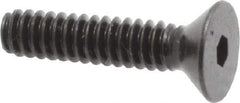Holo-Krome - #6-32 UNC Hex Socket Drive, 82° Flat Screw - Alloy Steel, Black Oxide Finish, Fully Threaded, 5/8" OAL - USA Tool & Supply