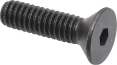 Holo-Krome - #8-32 UNC Hex Socket Drive, 82° Flat Screw - Alloy Steel, Black Oxide Finish, Fully Threaded, 5/8" OAL - USA Tool & Supply