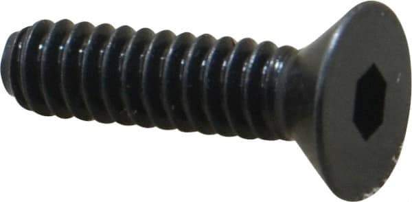 Holo-Krome - #10-24 UNC Hex Socket Drive, 82° Flat Screw - Alloy Steel, Black Oxide Finish, Fully Threaded, 3/4" OAL - USA Tool & Supply
